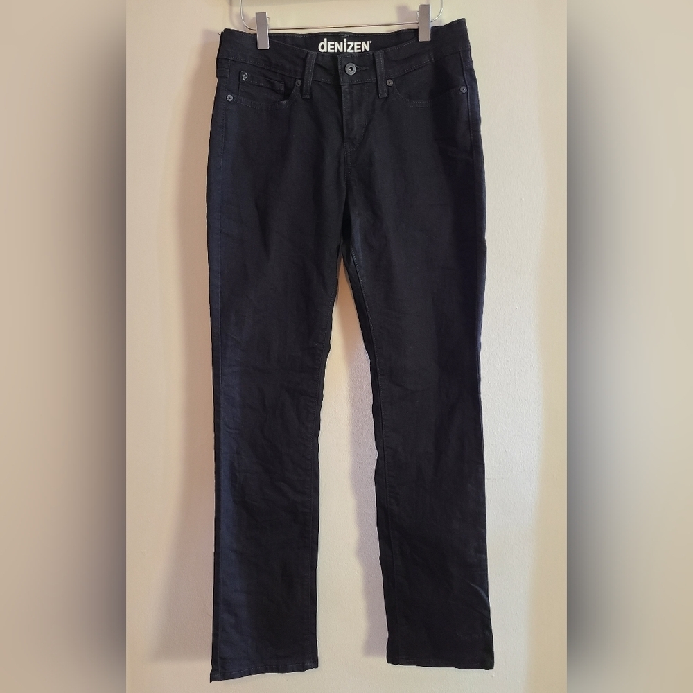 Denizen black straight leg jeans‎